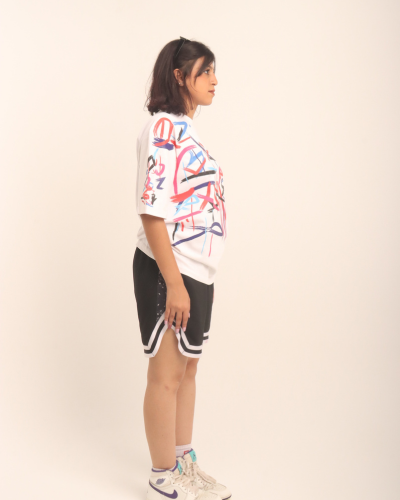 splash White Tee -MERAKI