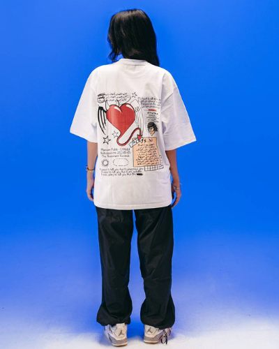 Pablo White Tee-MERAKI